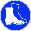 Pictogram 254 - round - “Safety shoes mandatory”